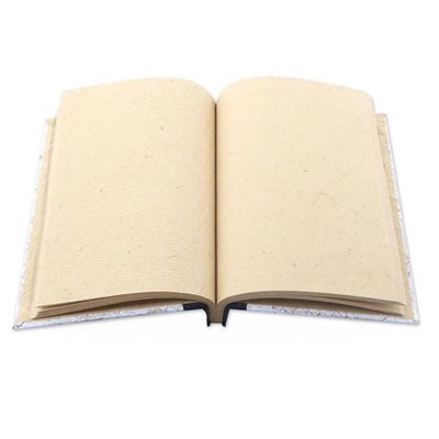 Alternate image for Balinese 50-page Rice Paper Journal with Natural Fiber Cover The Path Is Green