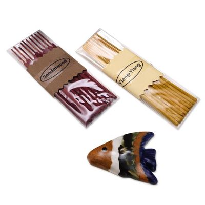 Alternate image for Tropical Fish Themed Aromatherapy Incense Set Tropical Fish