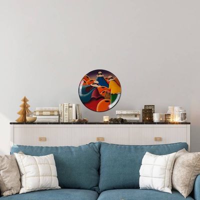 Primary image for Ceramic plate Women with Baskets