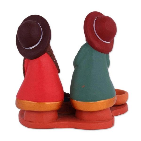 Alternate image for Hand-Painted Ceramic Andean Nativity Scene from Peru Resplendent Nativity