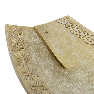 Alternate image for Handmade Leather Centerpiece Canoe