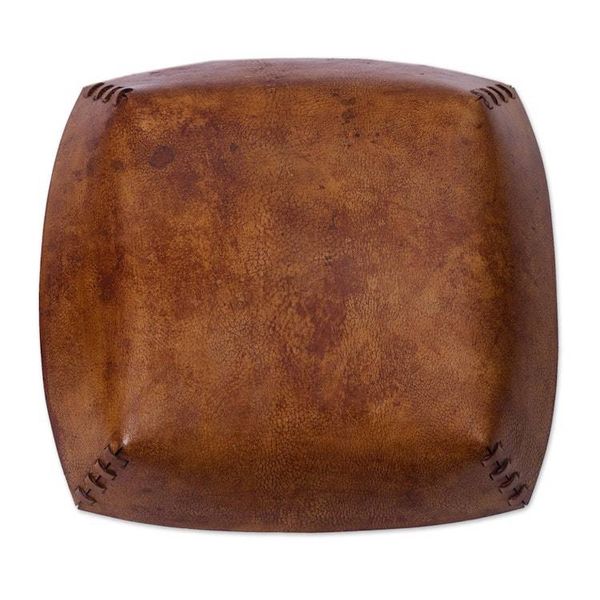 Alternate image for Peru Handcrafted Tooled Leather Andean Fleur-de-Lis Catchall Andean Fleur-de-Lis