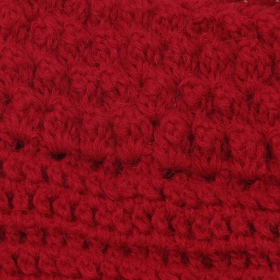 Alternate image for Alpaca Neck Warmer Knitted and Croched by Hand Jungle Rose