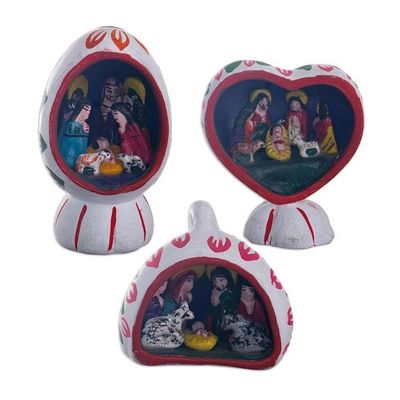 Alternate image for Small Nativity Sculptures Set of 3 Christmas Trio