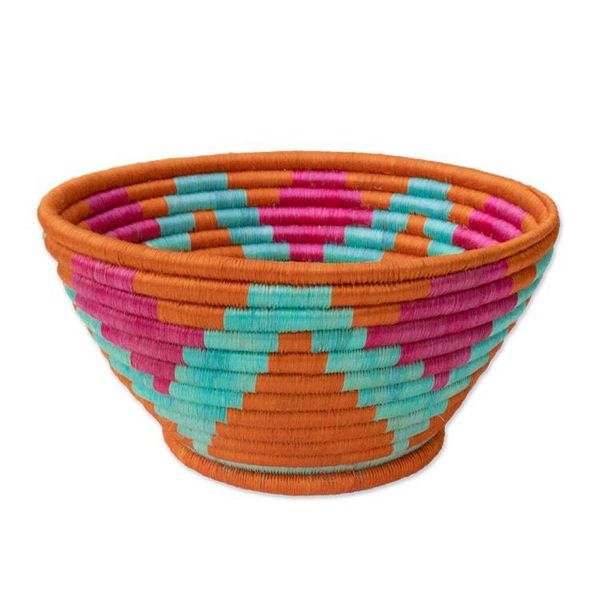 Alternate image for Handcrafted Natural Fiber Decorative Guacamayas Bowl Vivid Sunrays