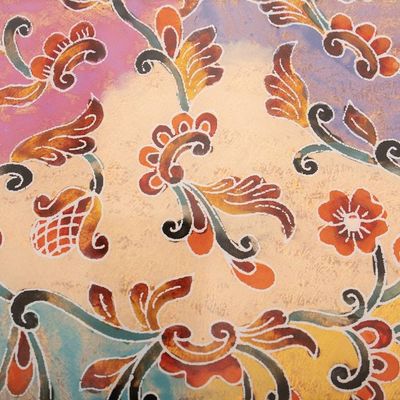 Alternate image for Reverse-Painted Glass Floral Decorative Box in Gold Tone Sweet Beauty