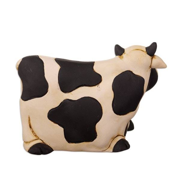 Alternate image for Cow Farm Christmas Nativity Scene Handcrafted from Ceramic Miracle of the Farm
