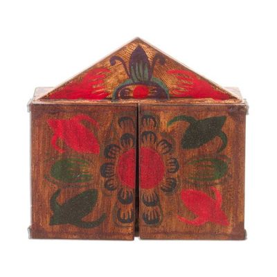 Alternate image for Fair Trade Nativity Scene Retablo Wood Sculpture Jesus Spoke of Peace
