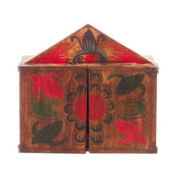 Alternate image for Fair Trade Nativity Scene Retablo Wood Sculpture Jesus Spoke of Peace