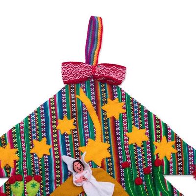 Alternate image for Andean Christmas Tree Wall Hanging Nativity Tree