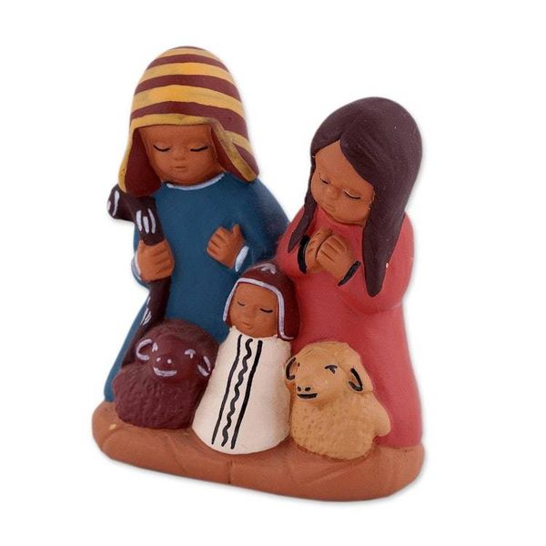 Alternate image for Hand-Painted Cultural Ceramic Nativity Scene from the Andes Andean Home