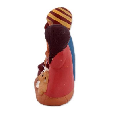 Alternate image for Hand-Painted Cultural Ceramic Nativity Scene from the Andes Andean Home