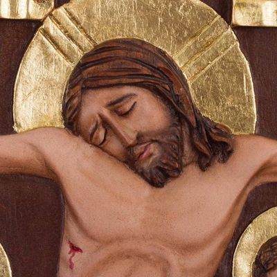 Alternate image for Cedar cross Jesus Mary and John I