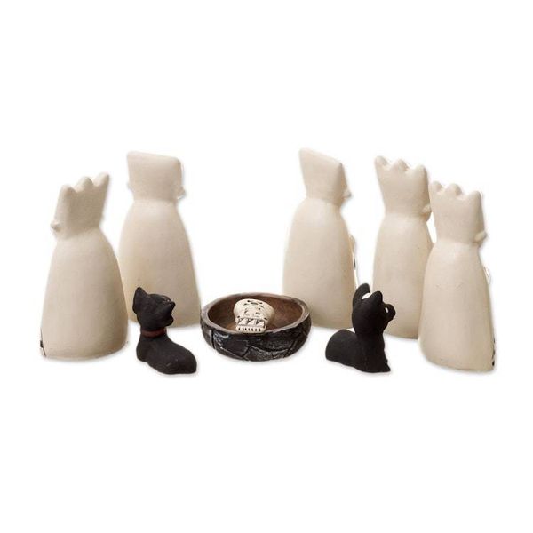 Alternate image for Christmas Ceramic Nativity Scene from Peru Born to the Amazons