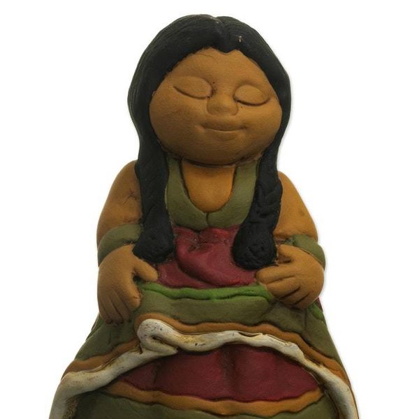 Alternate image for Andean Ceramic Nativity Set with Alpacas from Peru Suri Nativity