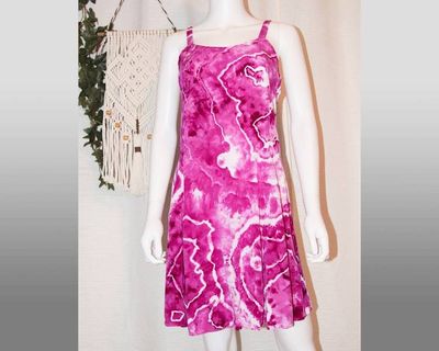 Alternate image for M - Short Rayon Dress - Magenta Geode