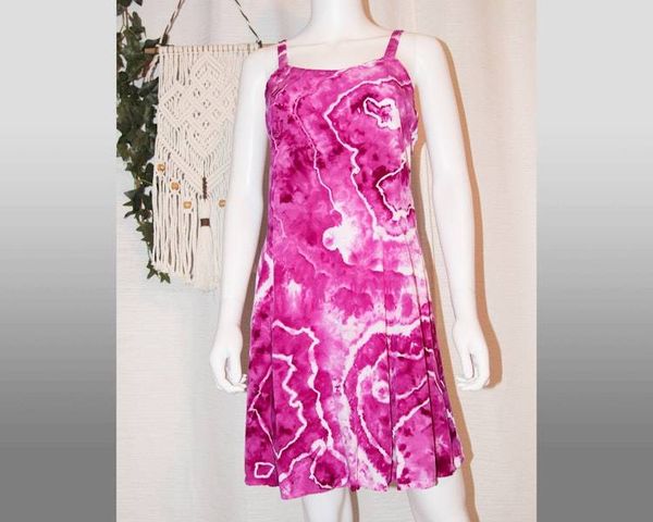 Alternate image for M - Short Rayon Dress - Magenta Geode