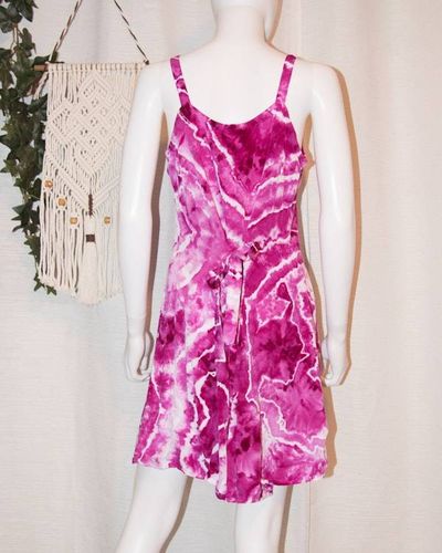Alternate image for M - Short Rayon Dress - Magenta Geode