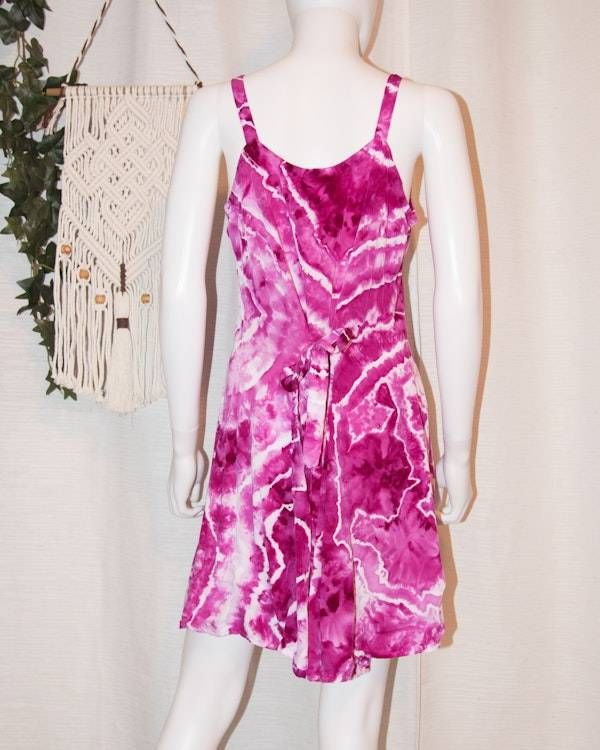 Alternate image for M - Short Rayon Dress - Magenta Geode