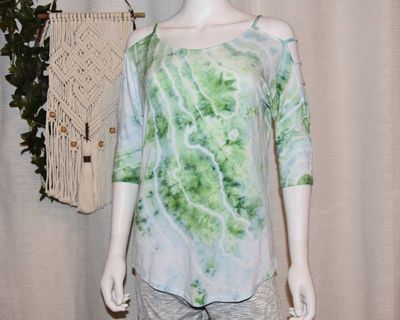 Alternate image for Small - Strappy Shoulder Rayon T-Shirt