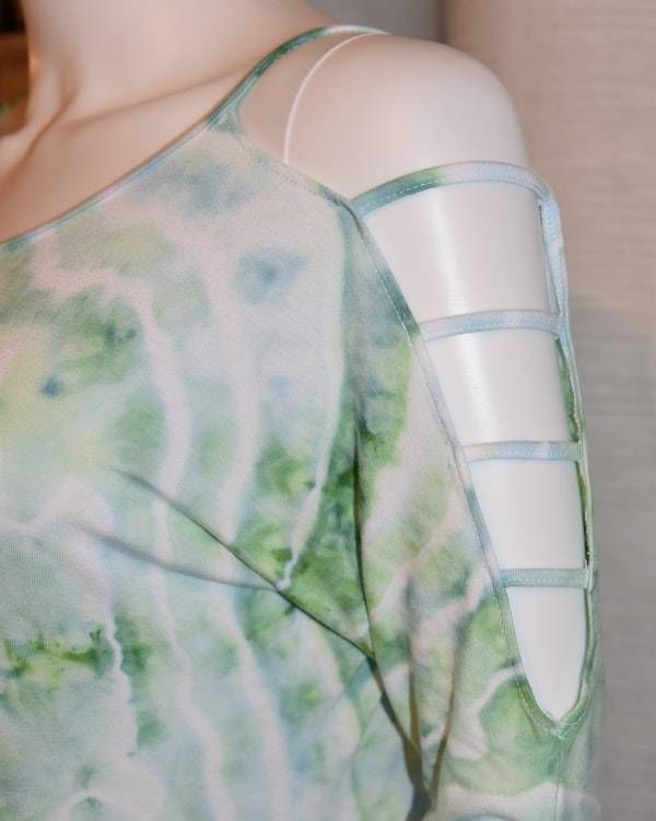 Alternate image for Small - Strappy Shoulder Rayon T-Shirt