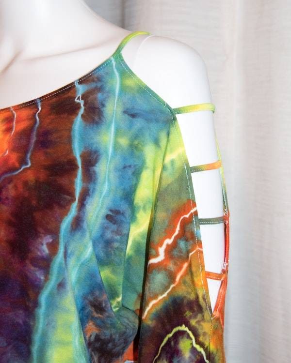 Alternate image for XXL - Strappy Shoulder Rayon T-Shirt