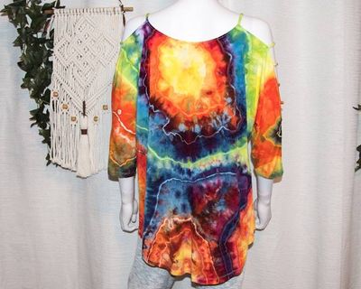 Alternate image for XXL - Strappy Shoulder Rayon T-Shirt
