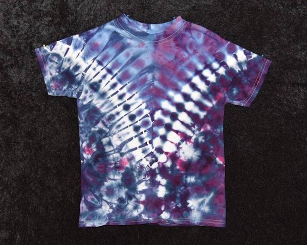 Alternate image for Youth (Size XS) T-shirt - Purple and Blue V