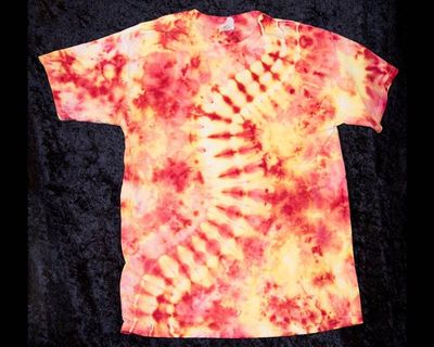 Alternate image for Youth (Size L) T-shirt - Yellow Orange Red