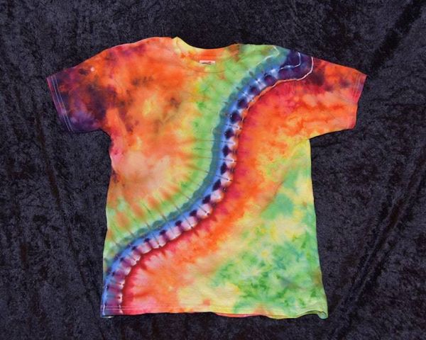 Alternate image for Youth (Size M) T-shirt - Rainbow Stripes