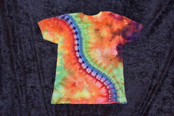 Alternate image for Youth (Size M) T-shirt - Rainbow Stripes