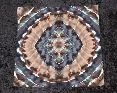 Alternate image for 100% Cotton Bandana - Brown & Gray