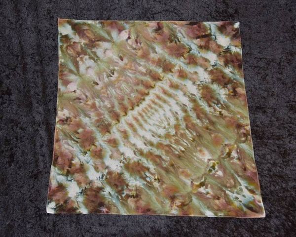 Alternate image for 100% Cotton Bandana - Green & Brown