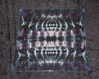 Alternate image for 100% Cotton Bandana - Black, Gray, Purple