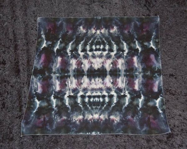 Alternate image for 100% Cotton Bandana - Black, Gray, Purple