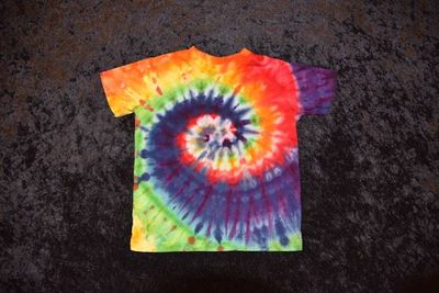 Alternate image for Toddler (Size 2) T-shirt - Rainbow Spiral Pattern