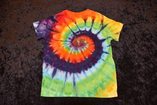 Alternate image for Toddler (Size 3) T-shirt - Rainbow Spiral Pattern
