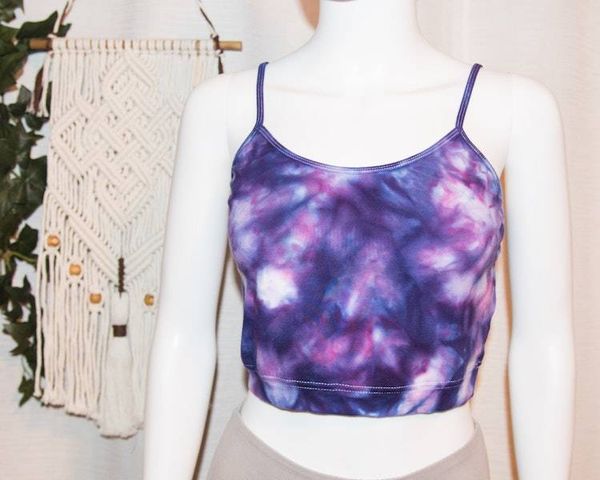 Alternate image for Womens Cropped Tank Top - Large - Purple