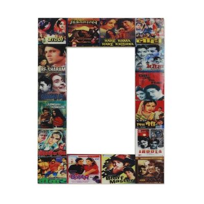Alternate image for Handcrafted Wood Phto Frame from India 4x6 Bollywood Magic