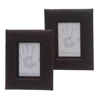 Alternate image for Handwoven Photo Frame Set 3x5 and 4x6 Natures Balance