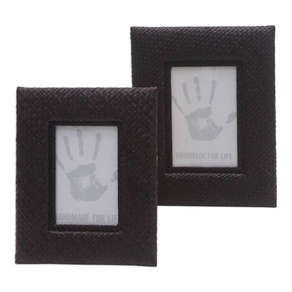 Alternate image for Handwoven Photo Frame Set 3x5 and 4x6 Natures Balance