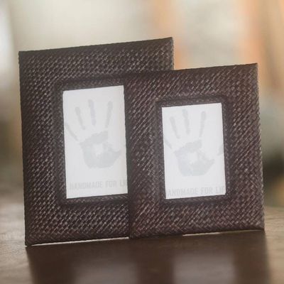 Alternate image for Handwoven Photo Frame Set 3x5 and 4x6 Natures Balance