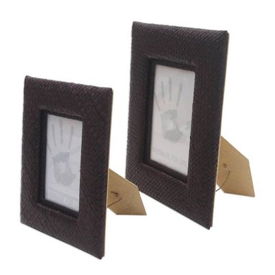 Alternate image for Handwoven Photo Frame Set 3x5 and 4x6 Natures Balance