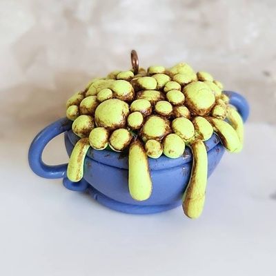 Alternate image for Bubbling Witchs Cauldron Pendant