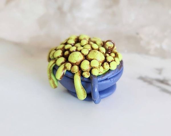 Alternate image for Bubbling Witchs Cauldron Pendant