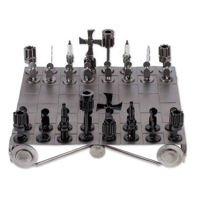 Alternate image for Unique Recycled Auto Part Chess Set Recycling Challenge