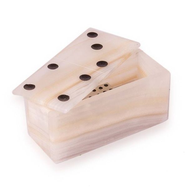 Alternate image for Natural Onyx Domino Set from Mexico Earths Game