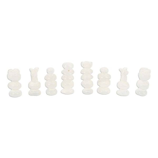 Alternate image for Mini Onyx and Marble Chess Set in Grey and Ivory Grey and Ivory Challenge