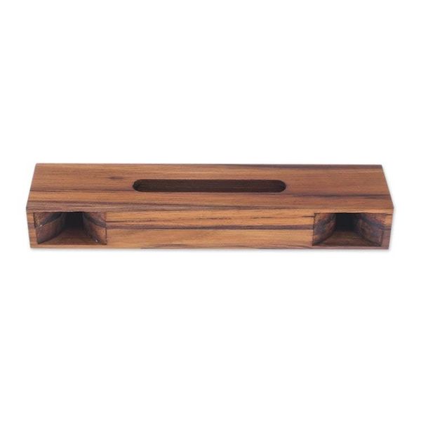 Alternate image for Rectangular Teak Wood Phone Speaker from Thailand Teak Orchestra