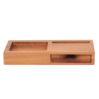 Alternate image for Hand-Carved Reclaimed Teakwood Phone Speaker and Compartment Greatest Hits